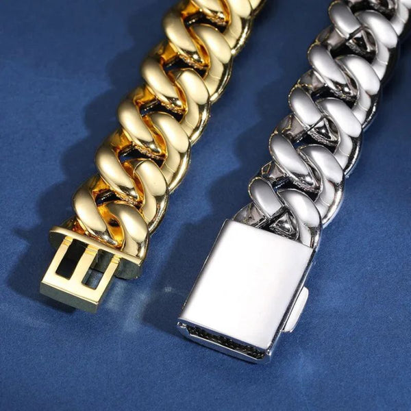 Iced Out Moissanite Miami Cuban Link Bracelet