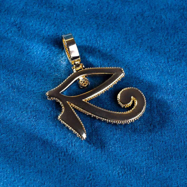 Moissanite Iced Out Eye Of Horus Pendant