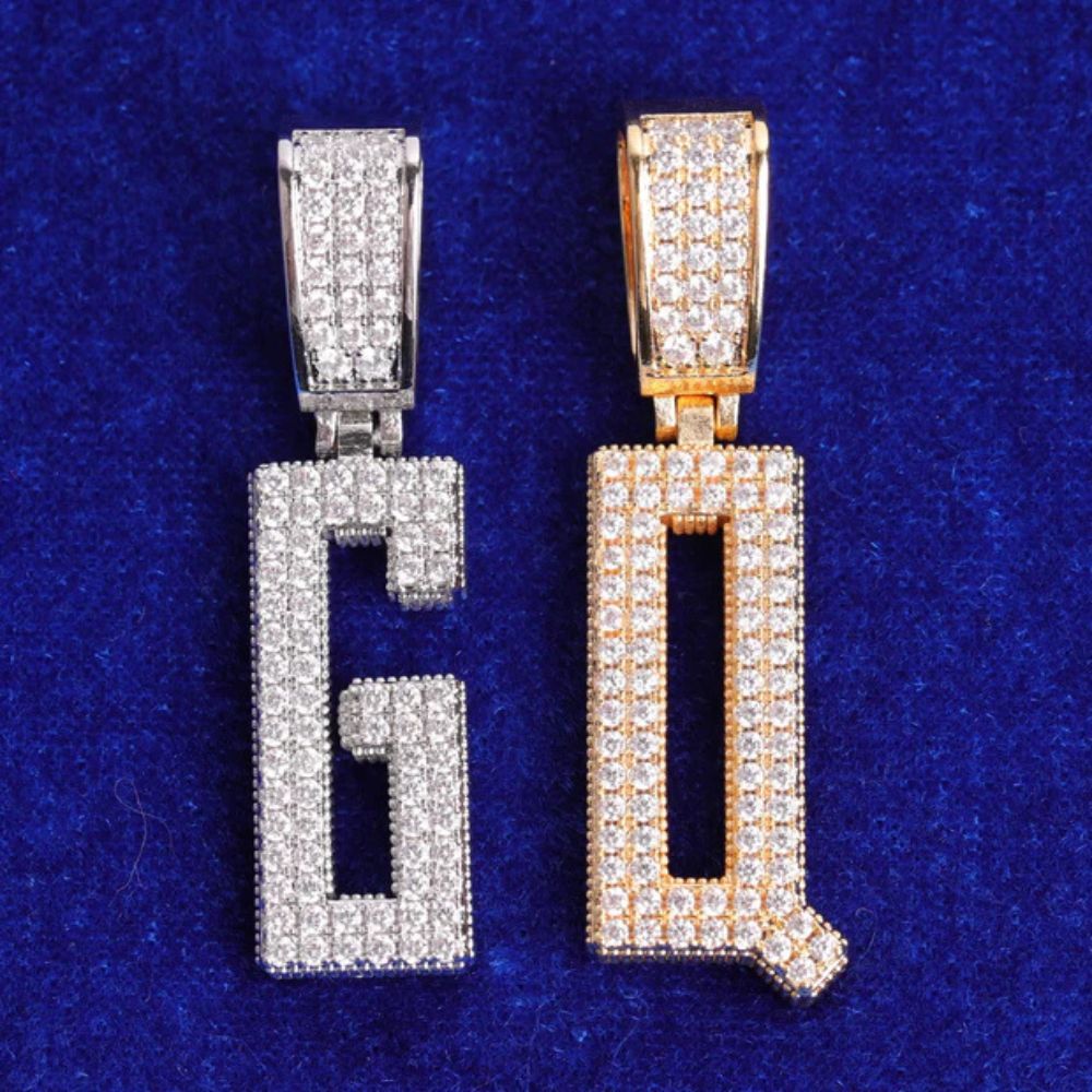 Round Cut Lab Grown Diamond Iced Out Hip Hop Pendant