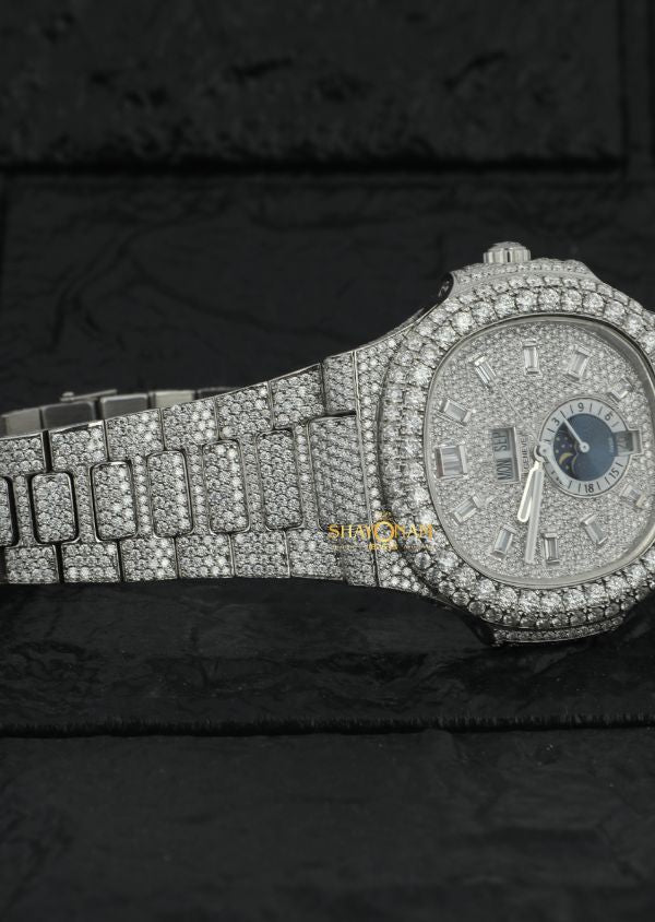 Iced Out Moissanite Diamond Men's Watches