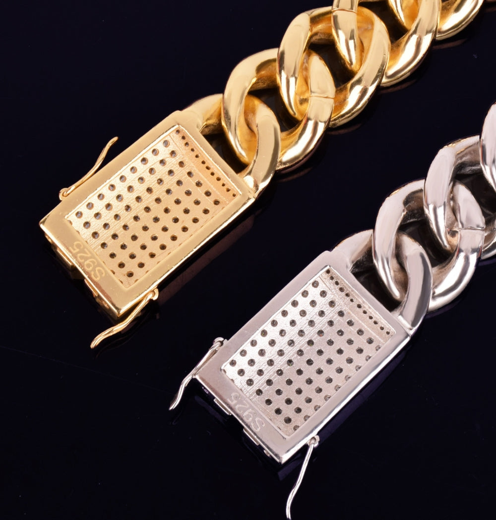 VVS1 Moissanite Cuban Link Hip Hop Bracelet For Men