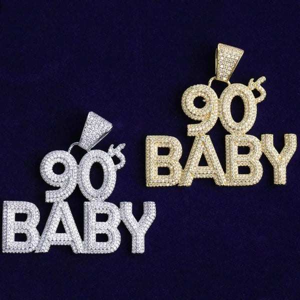 Lab Grown Diamond Round Cut Hip Hop Pendant