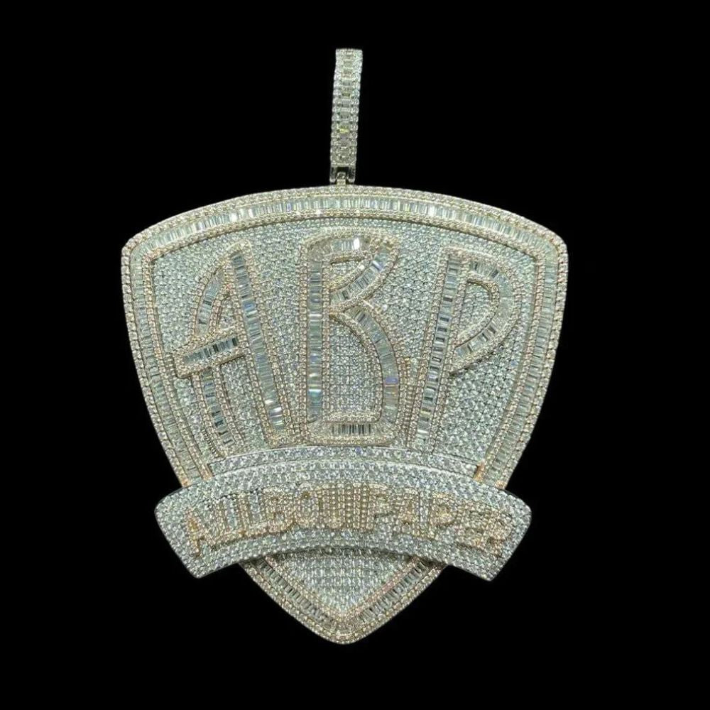 Iced Out Moissanite All Bout Paper Hip Hop Pendant For Him