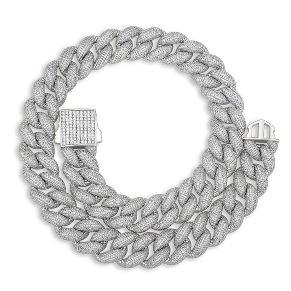 Lab Grown Diamond Round Cut Iced Out Men's Chain