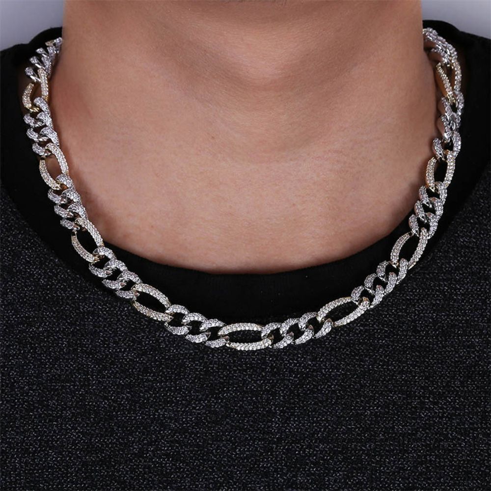 Round Cut Lab Grown Diamond Iced Out Hip Hop Chain