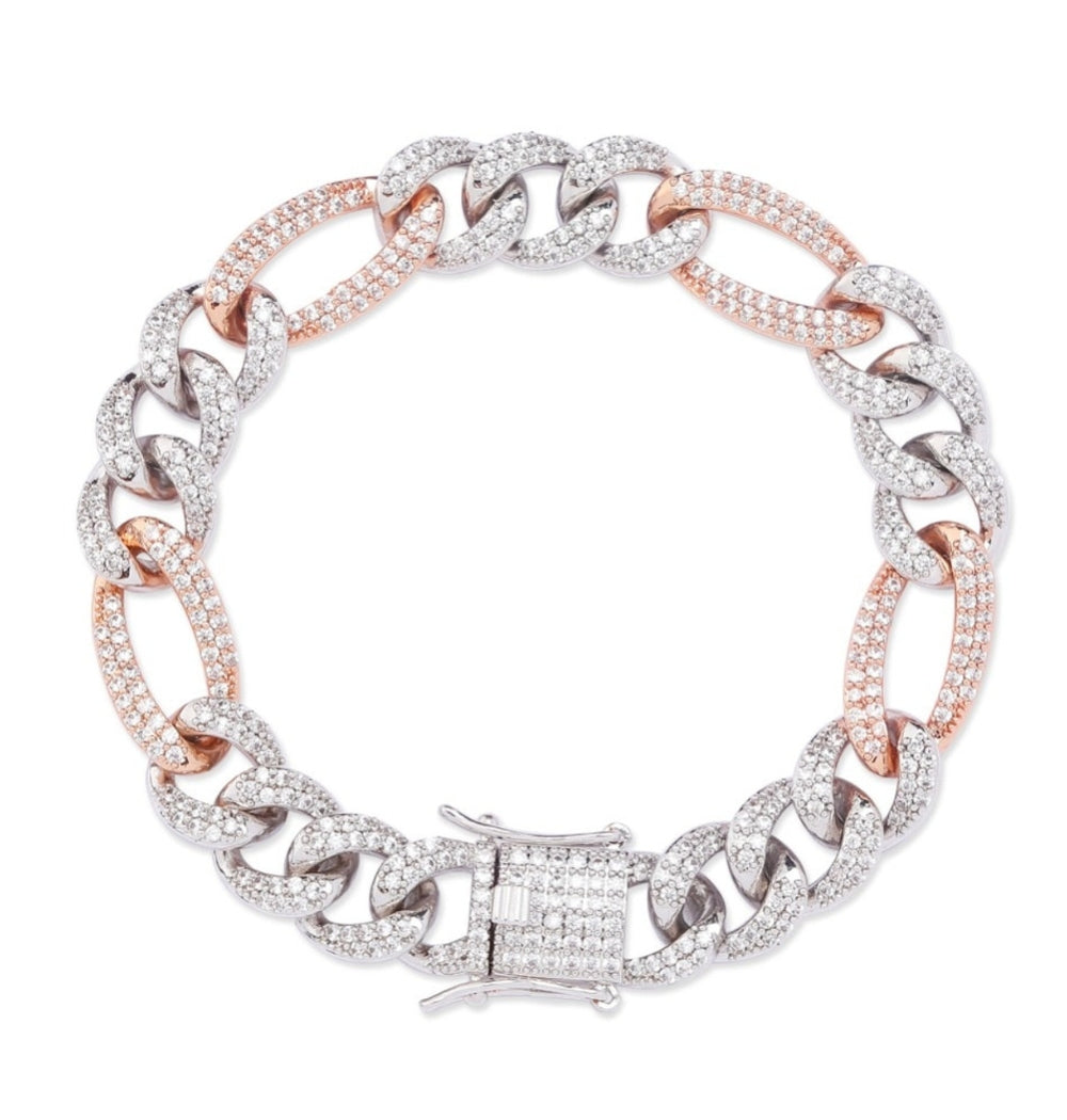 Round Cut VVS1 Moissanite Iced Out Hip Hop Bracelet