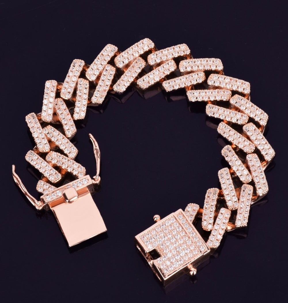 VVS1 Moissanite Luxury Hip Hop Bracelet For Men's
