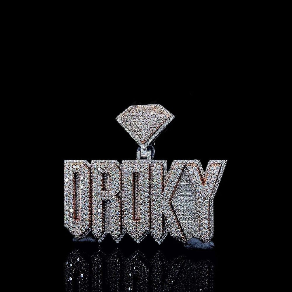 Iced Out Moissanite Diamond Dorky Hip Hop Pendant