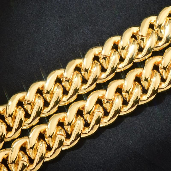 Iced Out Moissanite Cuban Link Hip Hop Bracelet