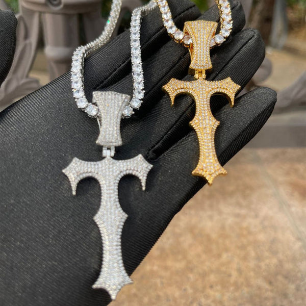 Round Cut Lab Grown Diamond Trap Star Hip Hop Pendant