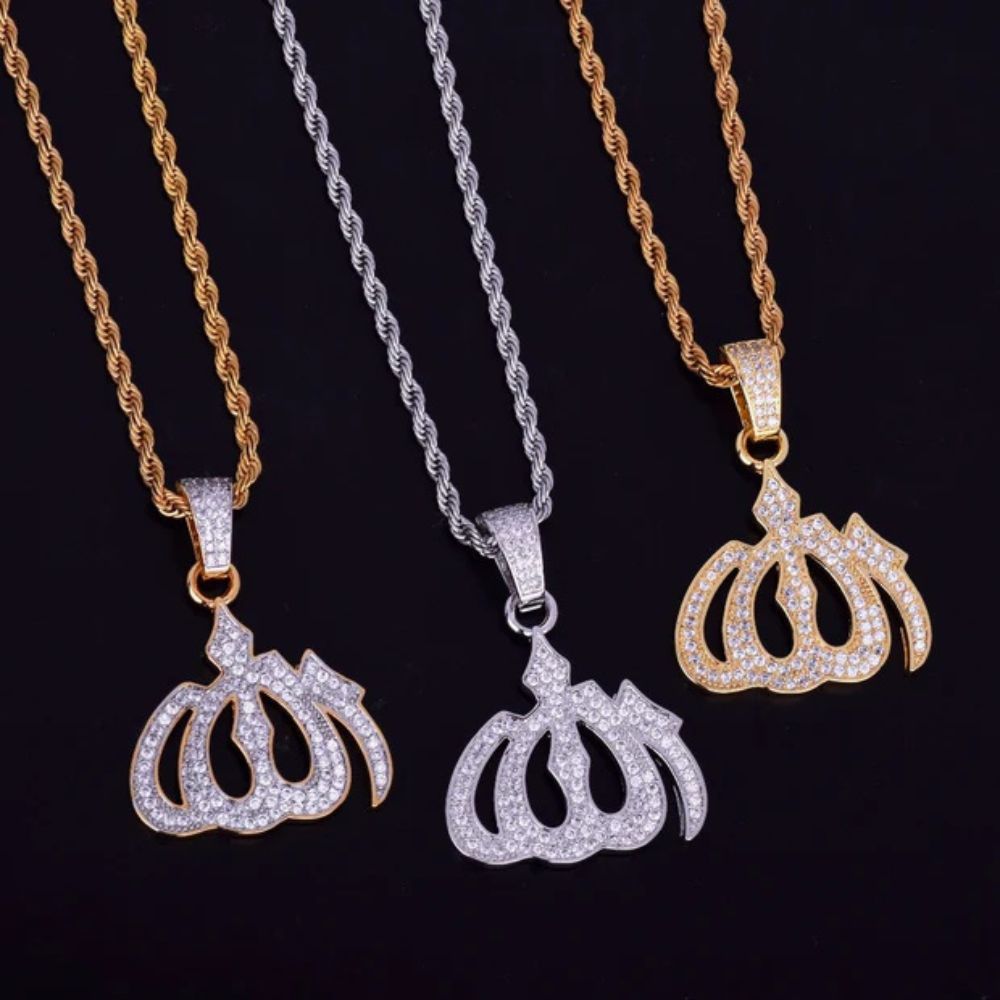 Lab Grown Diamond Round Cut Micro Pave Pendant For Men