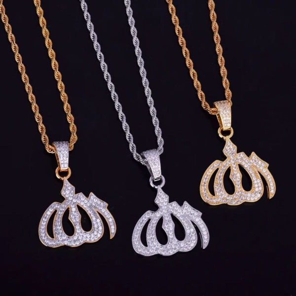 Lab Grown Diamond Round Cut Micro Pave Pendant For Men