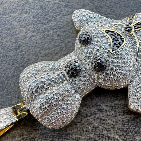 Iced Out Moissanitye Pillsbury Doughboy Hip Hop Pendant