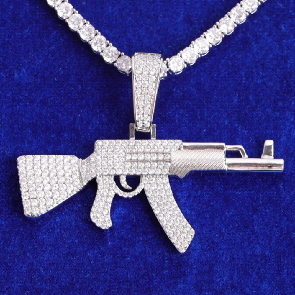 Lab Grown Diamond Round Cut Classic Hip Hop Pendant