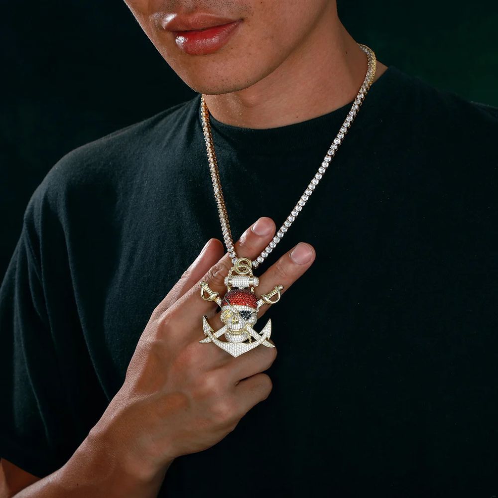 Moissanite Diamond Skull Hip Hop Pendant