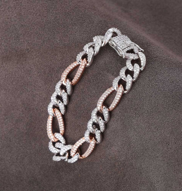 Round Cut VVS1 Moissanite Iced Out Hip Hop Bracelet