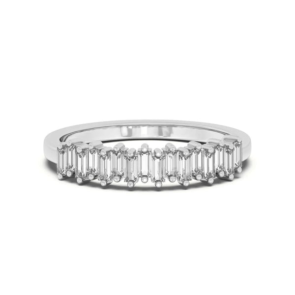 Baguette Cut Moissanite Matching Wedding Band
