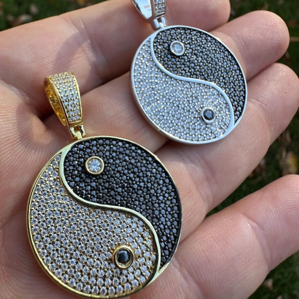 Moissanite Iced Out Yig Yang Hip Hop Pendant