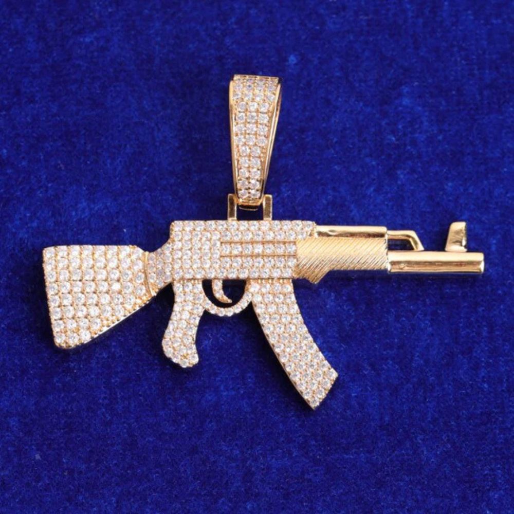 Lab Grown Diamond Round Cut Classic Hip Hop Pendant