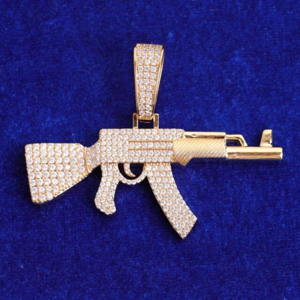 Lab Grown Diamond Round Cut Classic Hip Hop Pendant