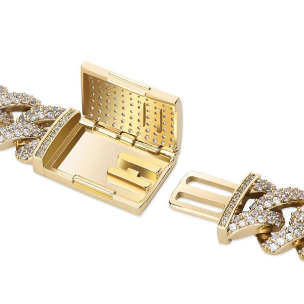 Moissanite Figaro Link Bracelet Iced Out Hip Hop Bracelet