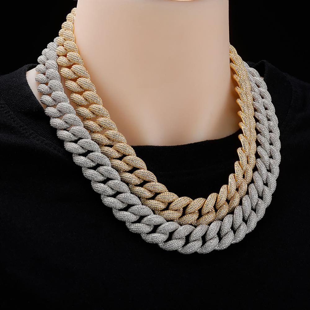 Lab Grown Diamond Round Cut Iced Out Men's Chain
