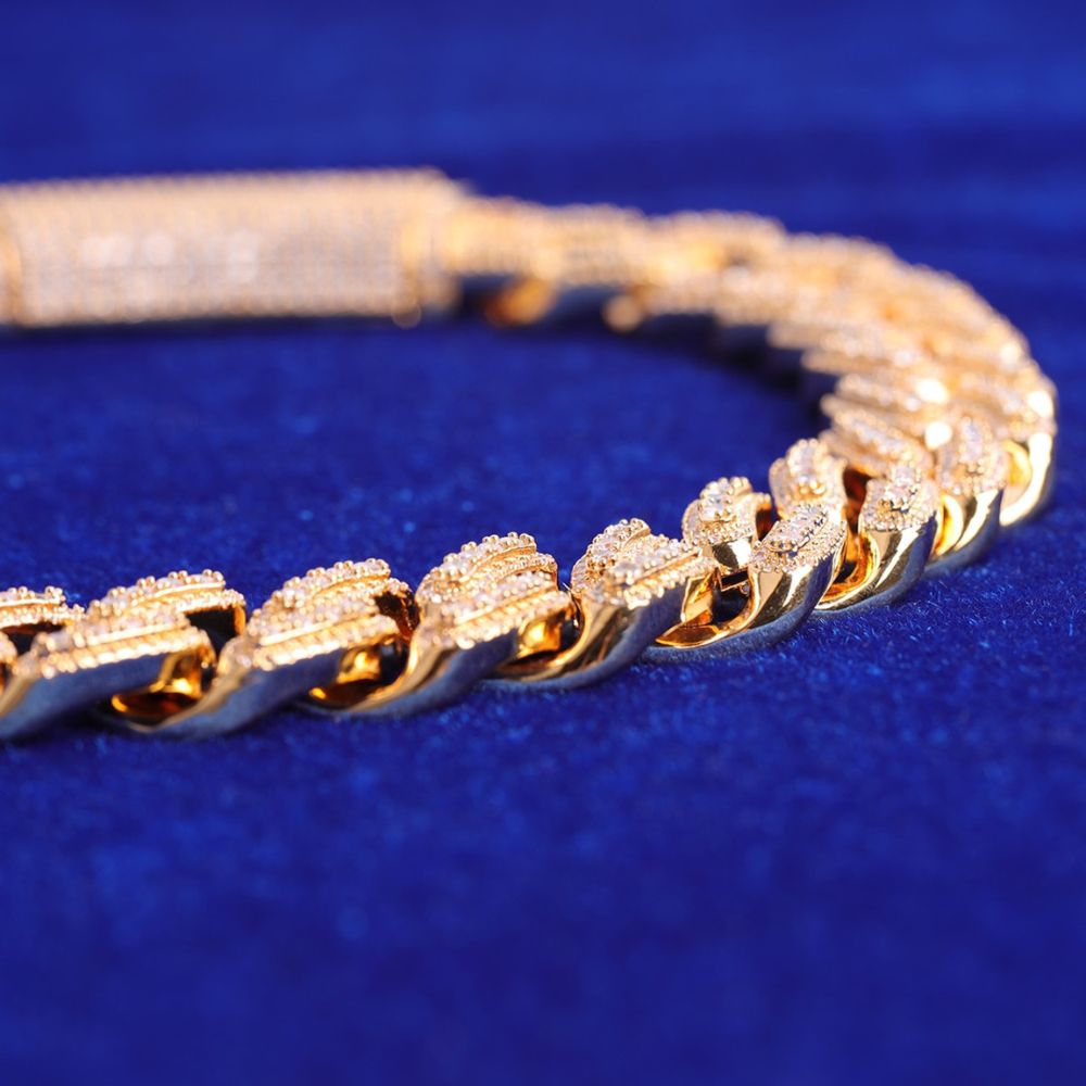 Round Cut Miami Link Lab Grown Diamond Chain For Men