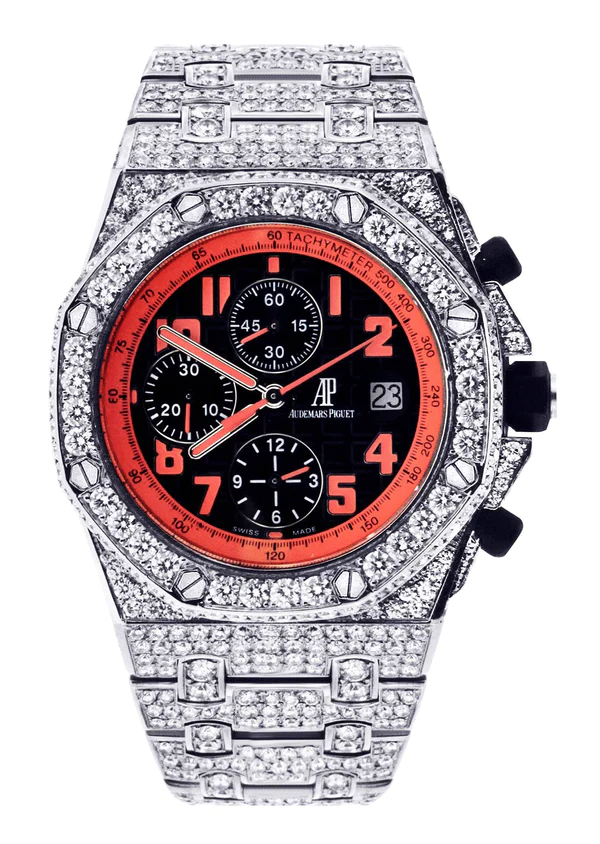 Luxury AP Watch with iced out Moissanite Diamond