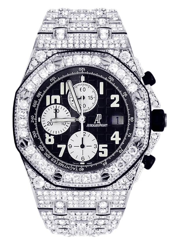 Full Luxury Watch, Hip Hop Watches For Man, Gift For Him, Iced Out Watches with Moissanite