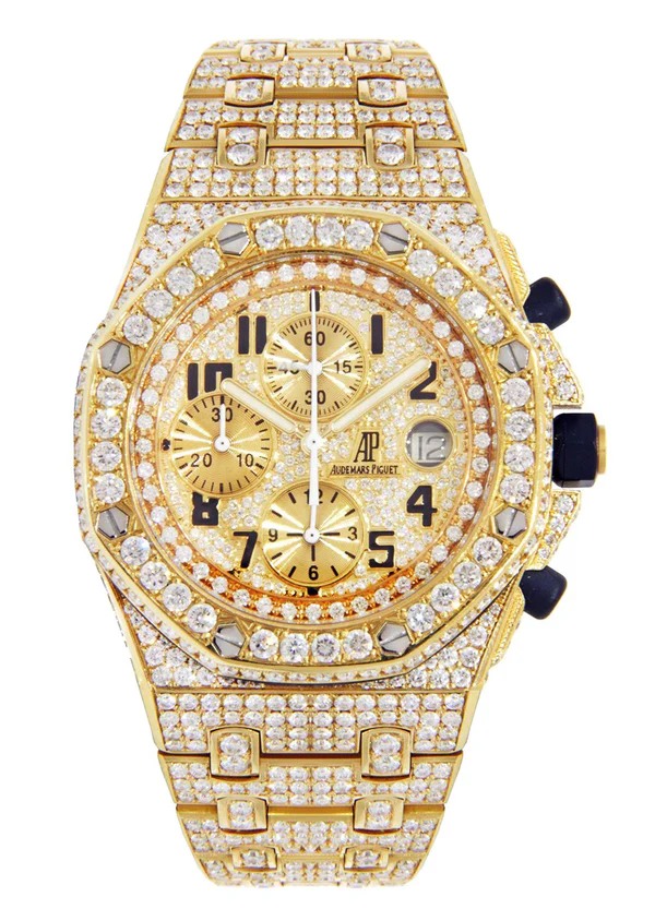 Men's Luxury Watch, AP Watch with Moissanite Diamond