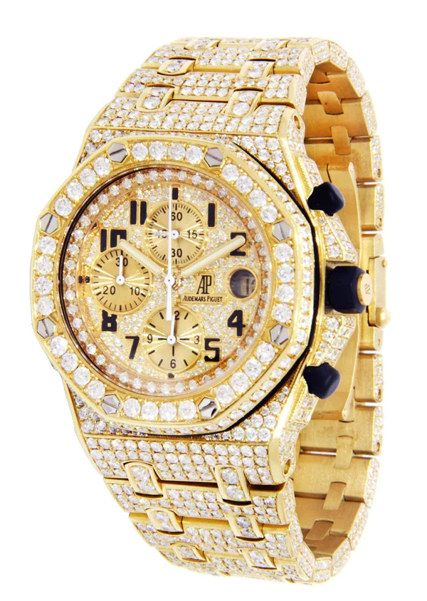 Men's Luxury Watch, AP Watch with Moissanite Diamond