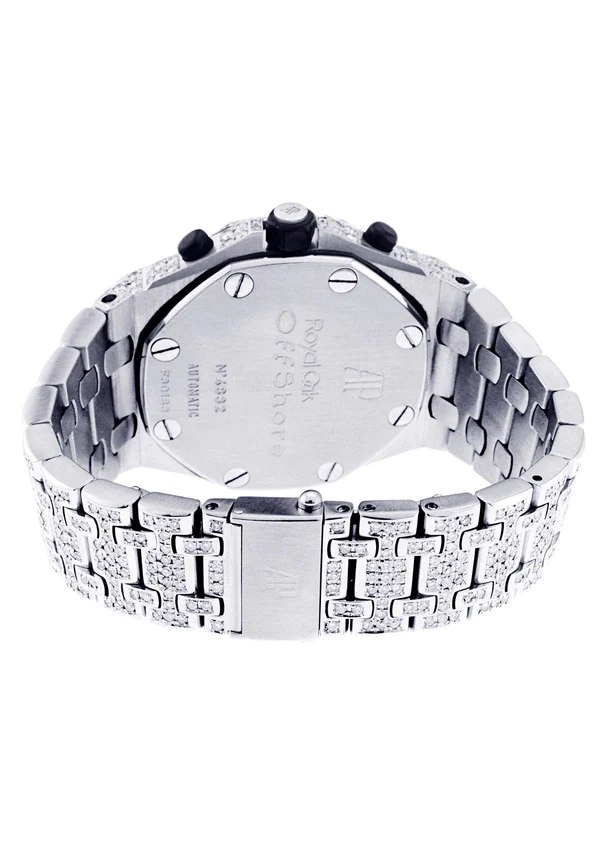 Stainless Steel Moissanite Diamond Handmade Iced Out AP Men's Watch