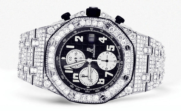 Full Luxury Watch, Hip Hop Watches For Man, Gift For Him, Iced Out Watches with Moissanite