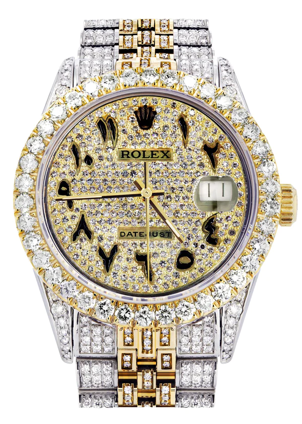 Hip Hop Luxury Watches For Men, Iced Out Moissanite Diamond Watch