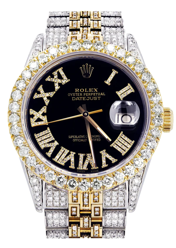 Rolex Datejust Iced Out Moissanite Luxury Watches For Men's