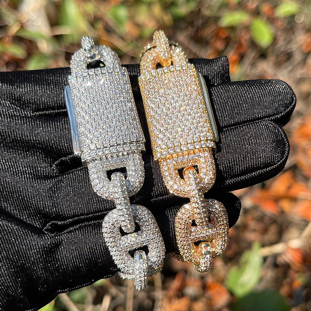 Iced Out Moissanite G Link 20MM Hip Hop Chain Necklace