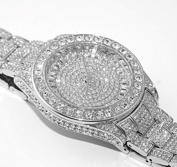 Iced Out Rolex Moissanite Diamond Watch Gift for Men's