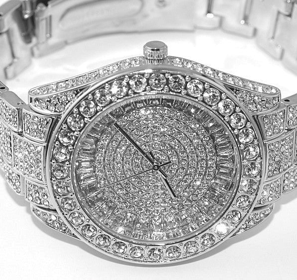 Iced Out Rolex Moissanite Diamond Watch Gift for Men's