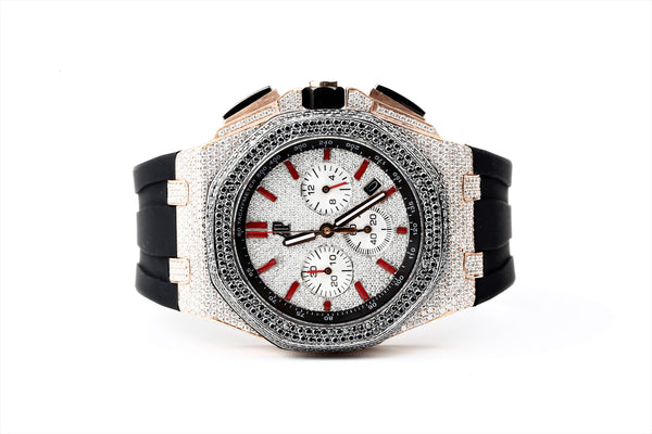 Colorless Diamond AP Leather Watches For Men and Women