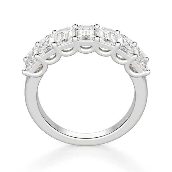 Emerald Cut Seven Stone Matching Wedding Band