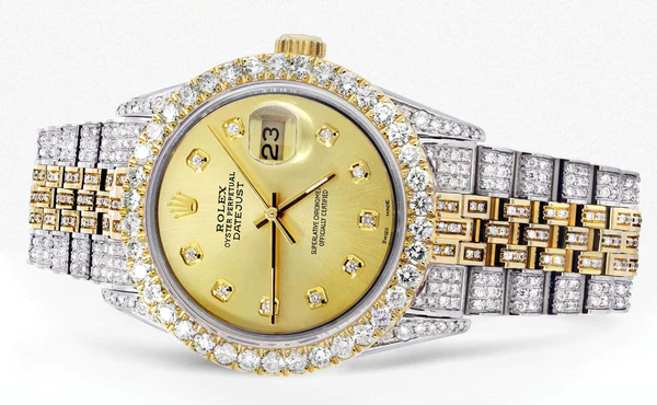 Iced Out Luxury Designed Watch, Handmade Stainless Steel Moissanite Watches