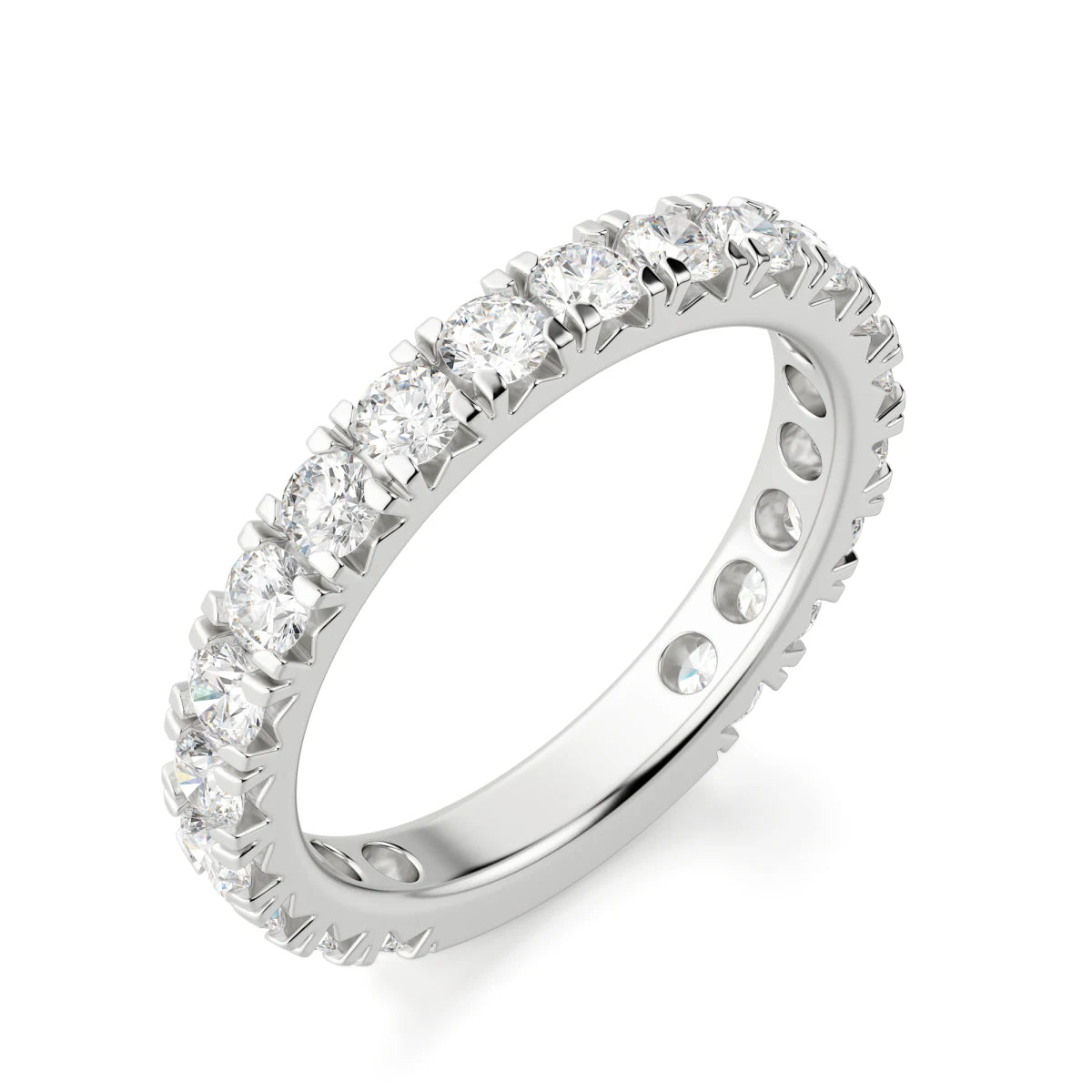 Round Cut Moissanite Diamond Bridal Ring