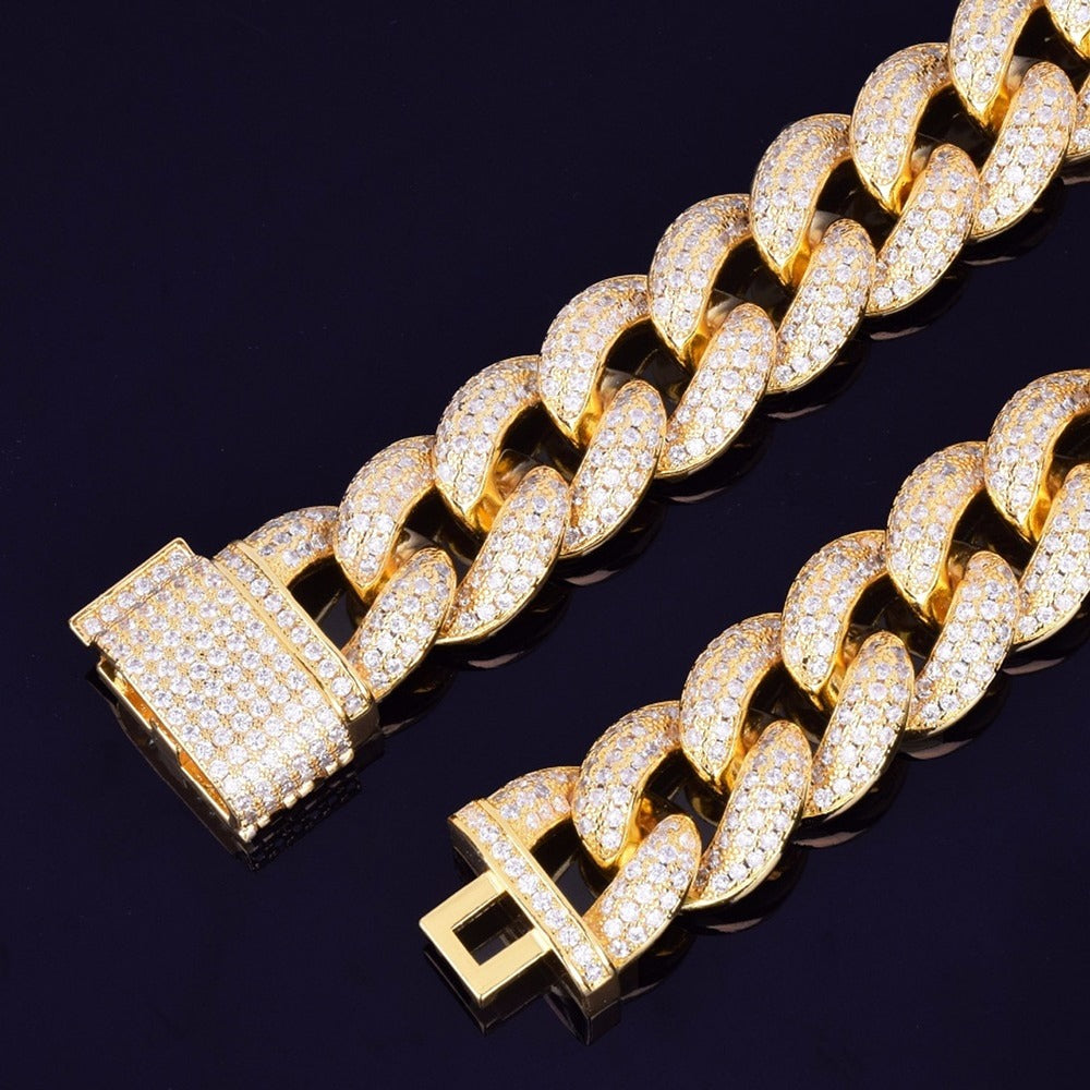 Iced Out Moissanite Hip Hop Cuban Link