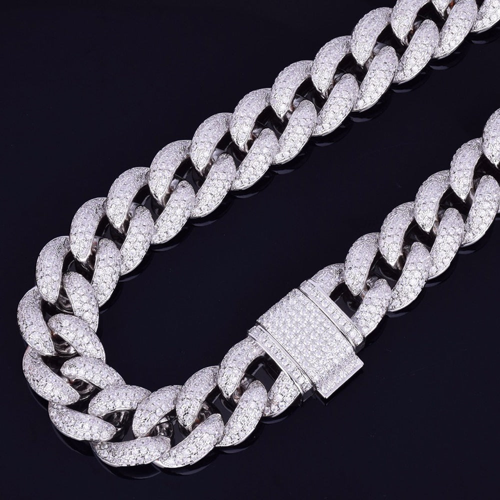 Iced Out Moissanite Hip Hop Cuban Link