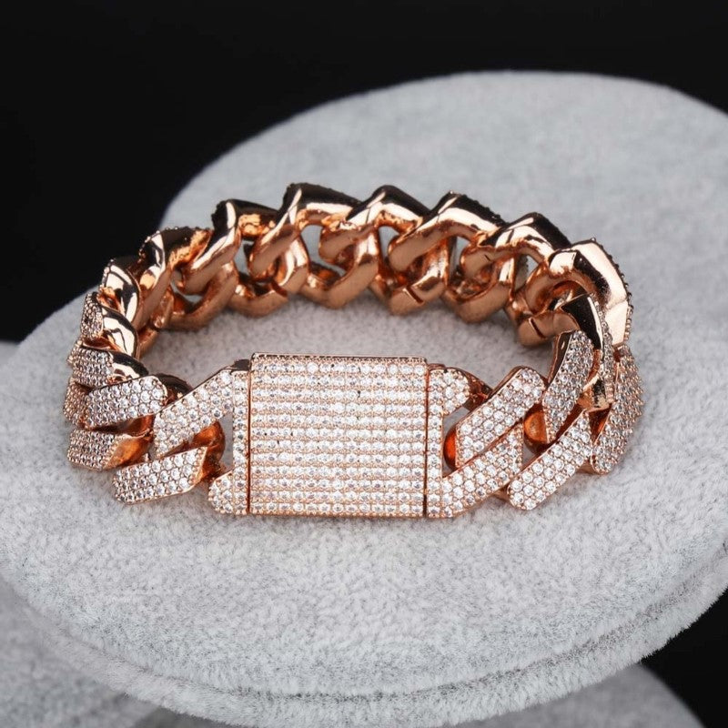 Copy of Iced Out Cuban Link Bracelet Hip Hop Jewelry for Men's