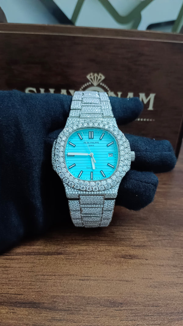 Moissanite Diamond Watch Sky Dial Hip Hop Luxury Watch
