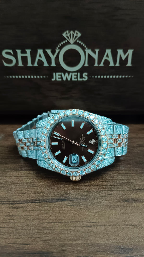 Dual Tone Rolex Analog Datejust Luxury Watch