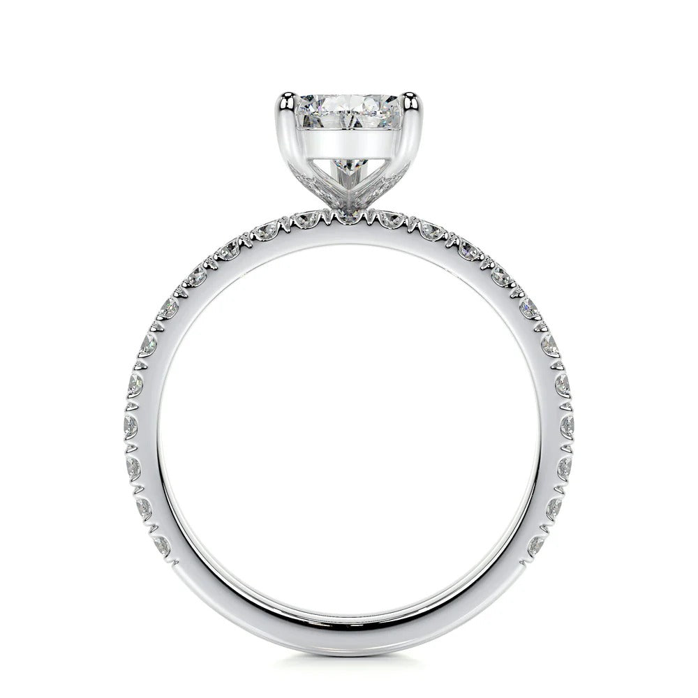 Pear Cut Moissanite Wedding Bridal Ring Set