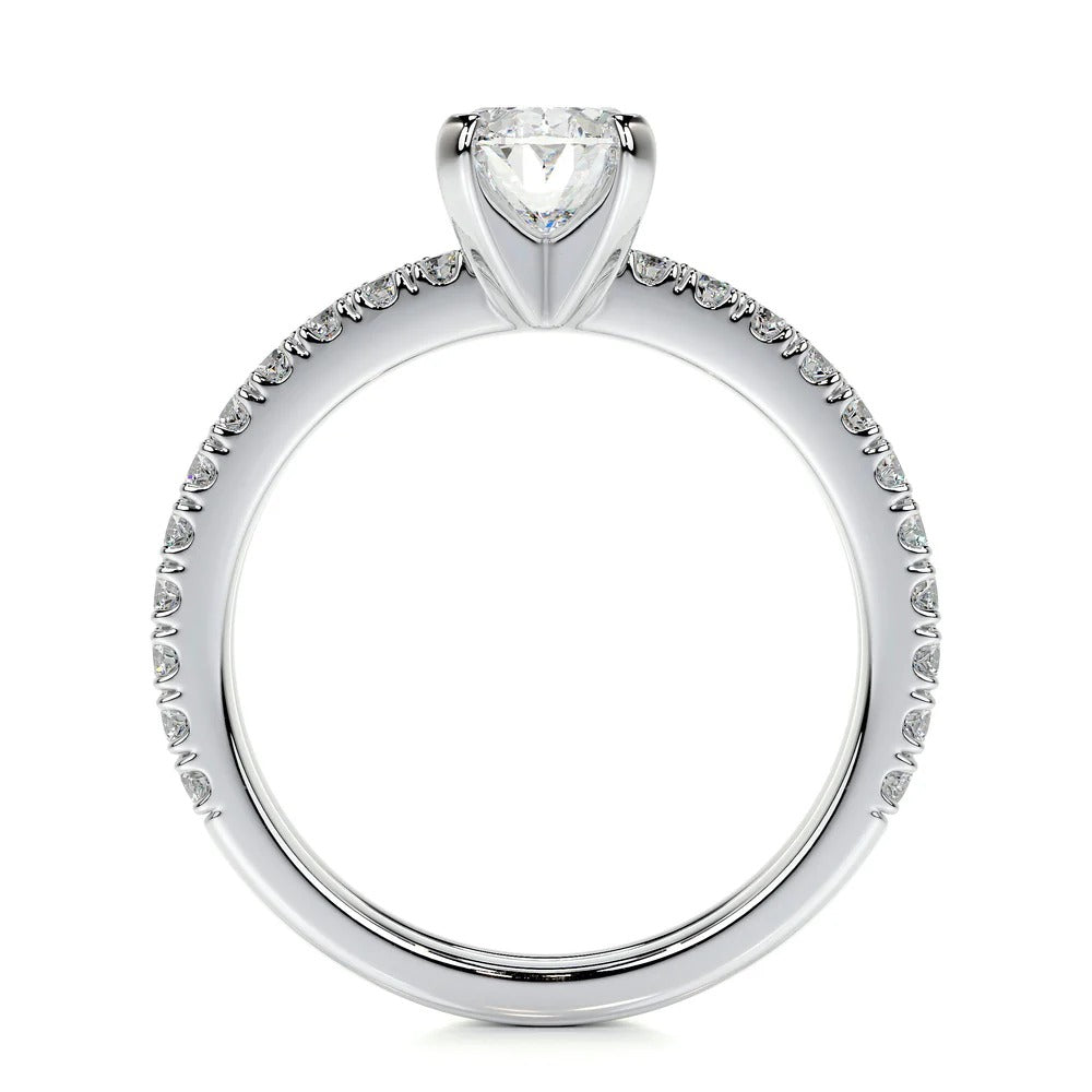 Oval Cut Moissanite Bridal Ring Set