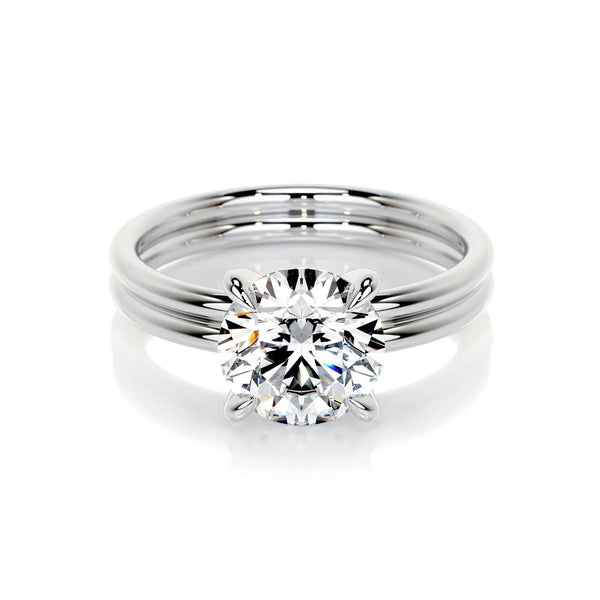 Brilliant Round Cut Solitaire Ring Set